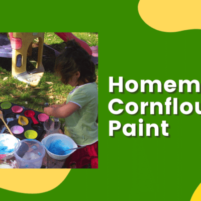 Toddler Cooking with Cornflour Paint & Colour!