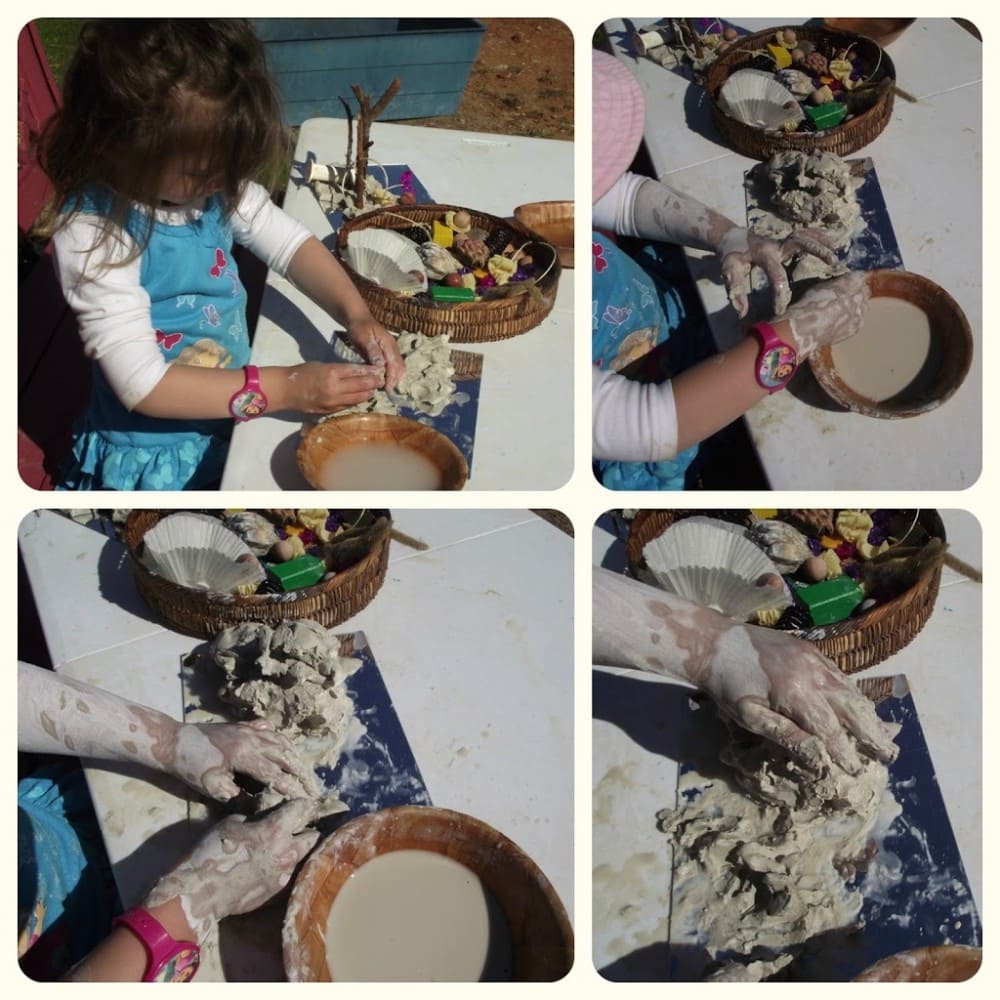 Clay Exploration with Natural Materials - Mummy Musings and Mayhem