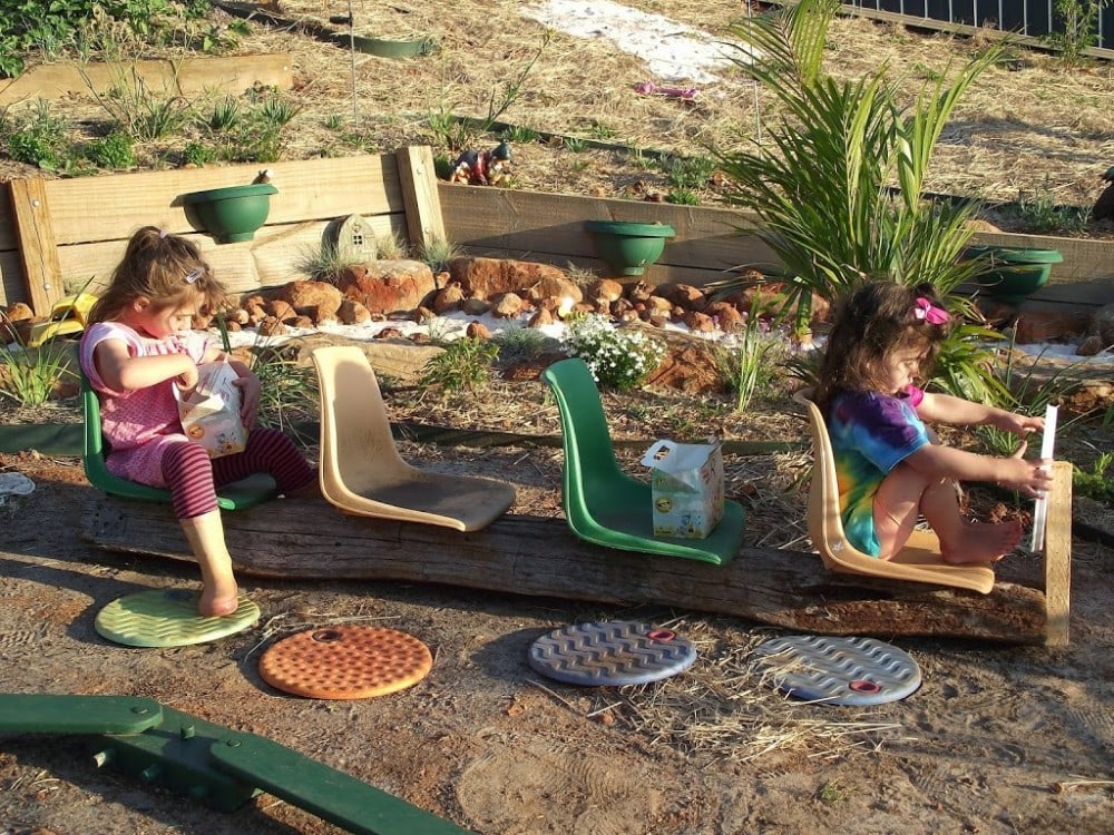 DIY Recycled Outdoor toys made from plastic chairs - via Mummy Musings and Mayhem