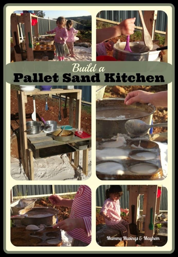 Easy Pallet Sand Kitchen Fun - Mummy Musings & Mayhem