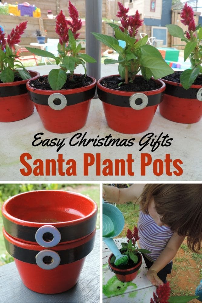 Easy Christmas Gift for Children to paint, plant and give.