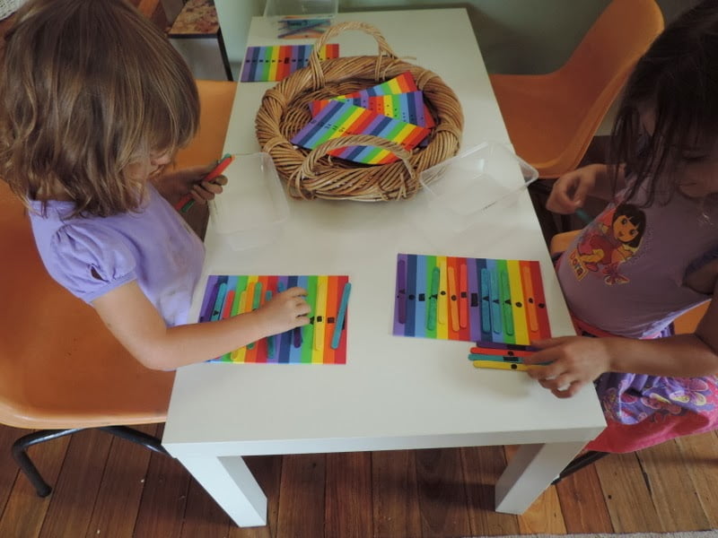Homemade Resources - Colour, shape and number sequence and match games. Mummy Musings and Mayhem