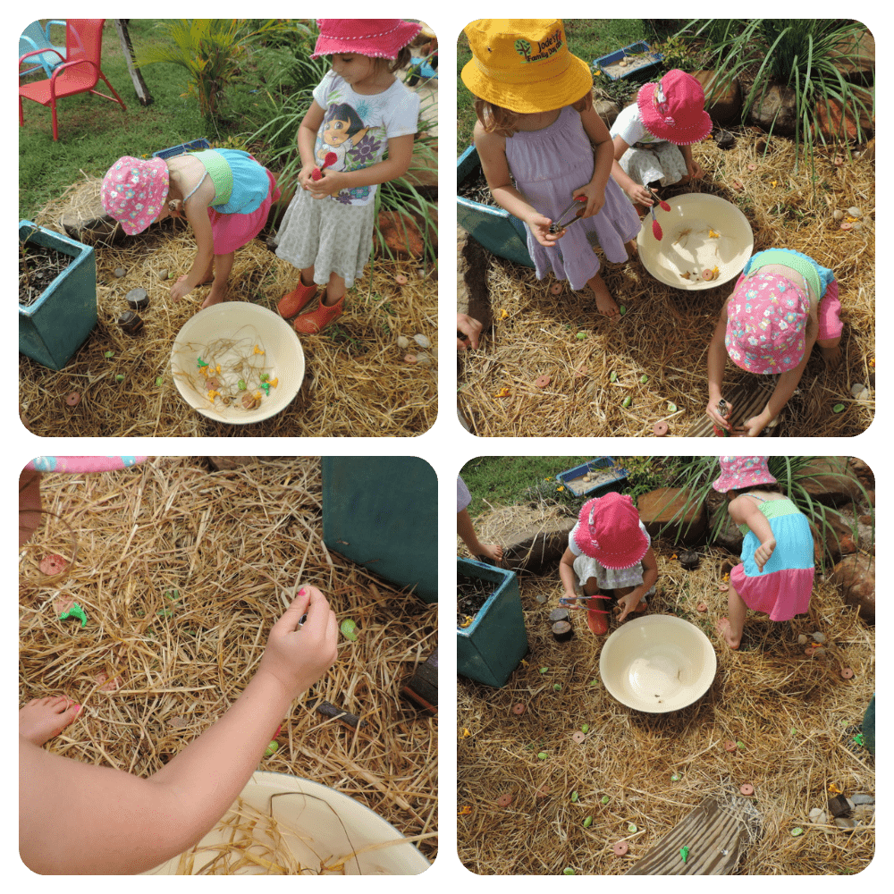 Outdoor fine motor , colour, count and sort treasure hunt game by Mummy Musings and Mayhem