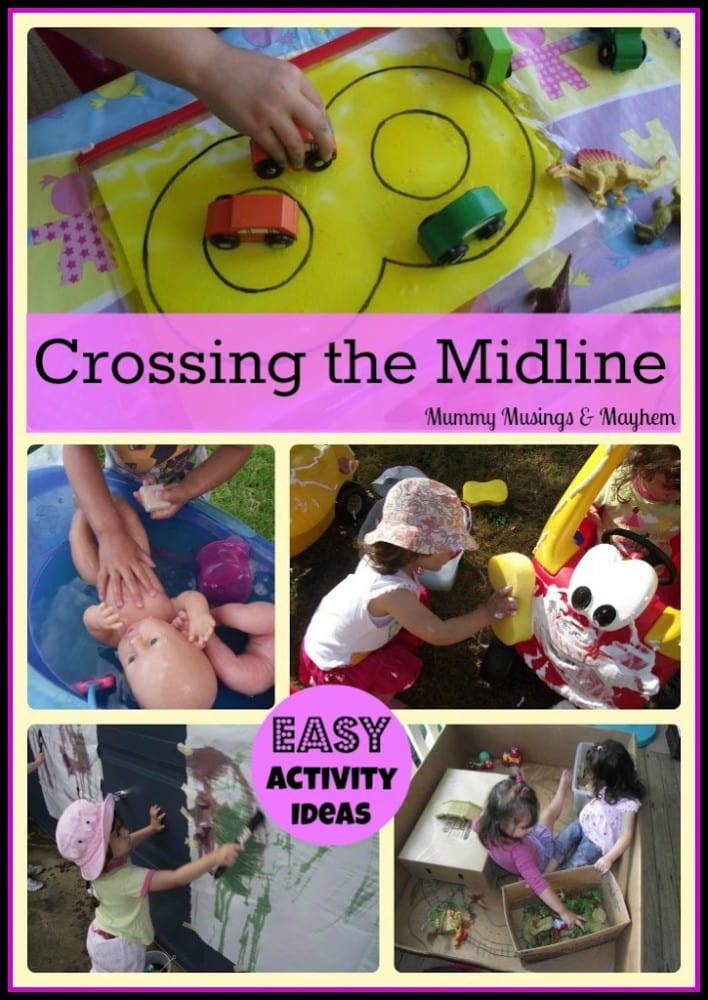 Toddler crossing the midline activities
