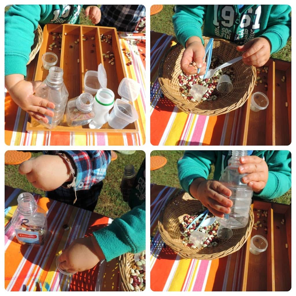 Toddler Fine motor fun making their own musical shakers using sustainable materials...read about what they are learning with this activity at Mummy Musings and Mayhem!