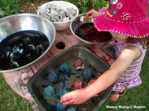 Over 20 ways to use recycled and upcycled materials for play and learning with all ages - See how at Mummy Musings and Mayhem