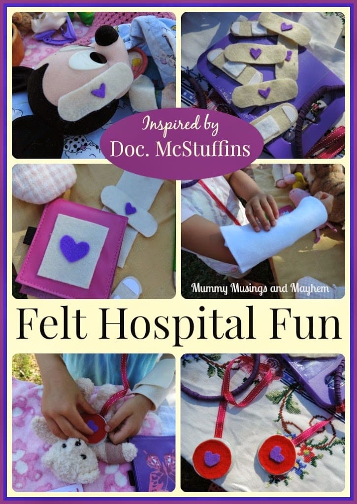 Easy DIY Felt Bandage hospital play for children - Mummy Musings and Mayhem