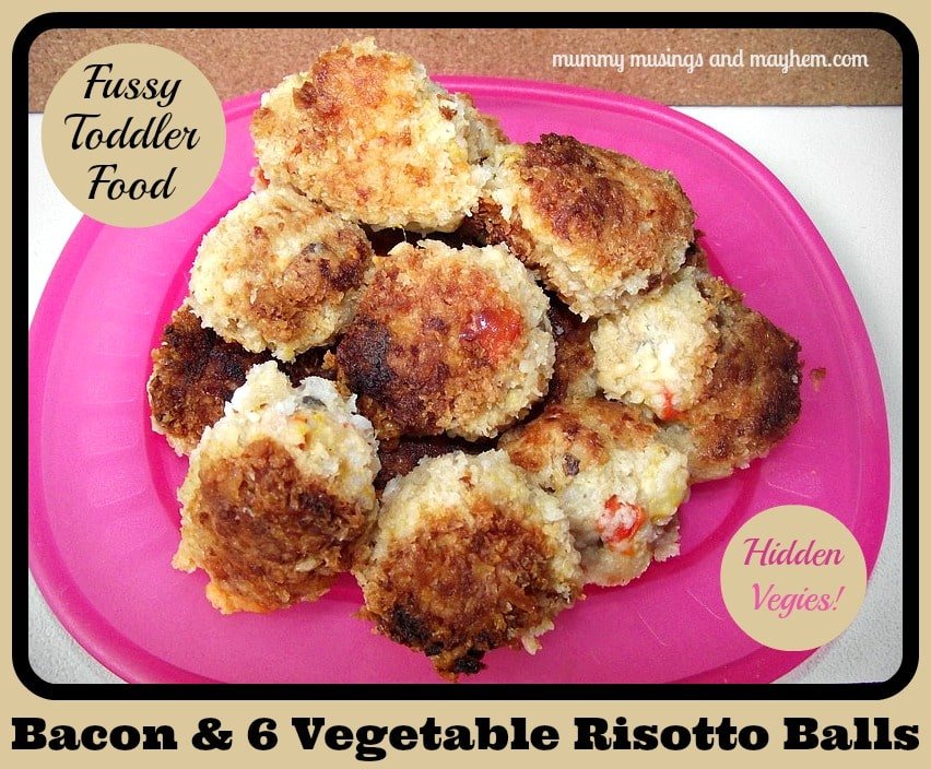 Fussy Toddler Vegetable Risotto Balls via Mummy Musings and Mayhem