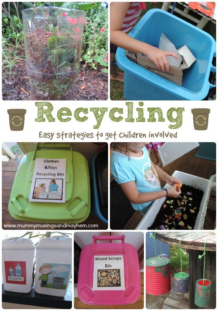 6 easy strategies for parents and educators to get children involved and excited about recycling and looking after the earth - Mummy Musings and Mayhem