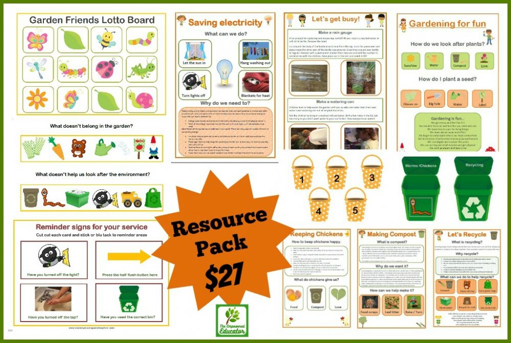 Play based sustainability projects, activities and printables for early childhood teachers and educators