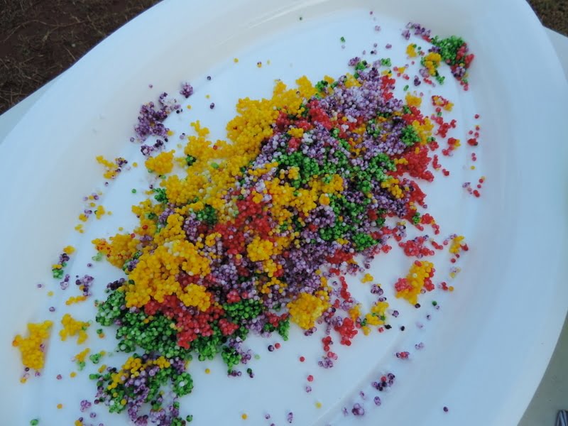 Water beads can be a choking hazard for young children - why not make these safe rainbow balls for fun exploring sensory play as an alternative instead!