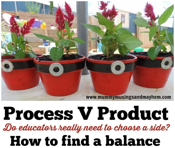 A discussion about process art versus product based craft in early childhood - strategies and reflection for educators and teachers to find a balance for all children.Mummy Musings and Mayhem
