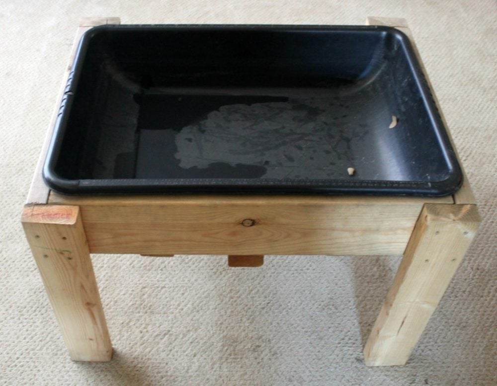 Save money and create your own sensory table for water and sand play with these 12 simple project ideas. Useful for both indoor and outdoor play!