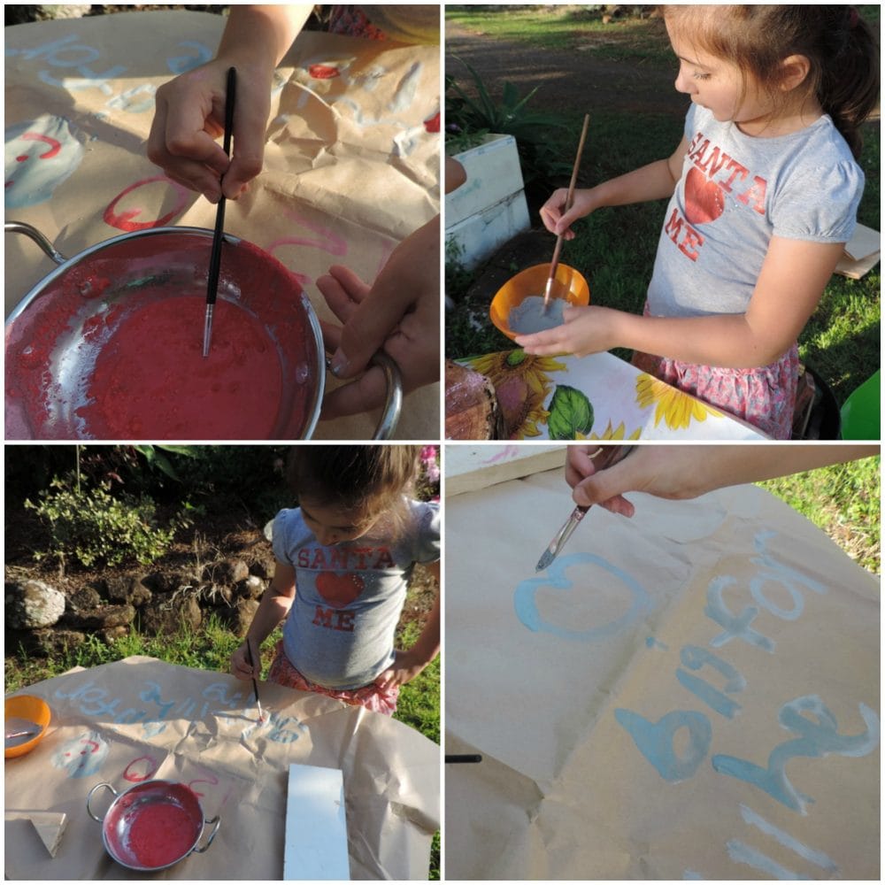 Children will love being involved in the process of making their own chalk paint to use for painting and play. Simple & budget friendly activity for early years educators, homeschoolers and parents - see how here!