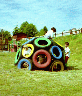 A huge collection of ideas and inspiration for reusing tyres in outdoor play creatively & safely. Save money on outdoor play equipment by upcycling! Project & safety tips included for early childhood educators and teachers.