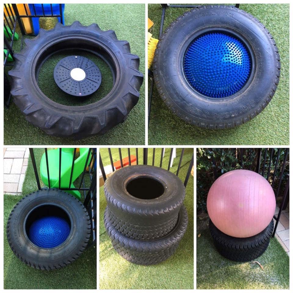 A huge collection of ideas and inspiration for reusing tyres in outdoor play creatively & safely. Save money on outdoor play equipment by upcycling! Project & safety tips included for early childhood educators and teachers.