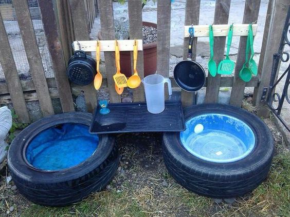 A huge collection of ideas and inspiration for reusing tyres in outdoor play creatively & safely. Save money on outdoor play equipment by upcycling! Project & safety tips included for early childhood educators and teachers.