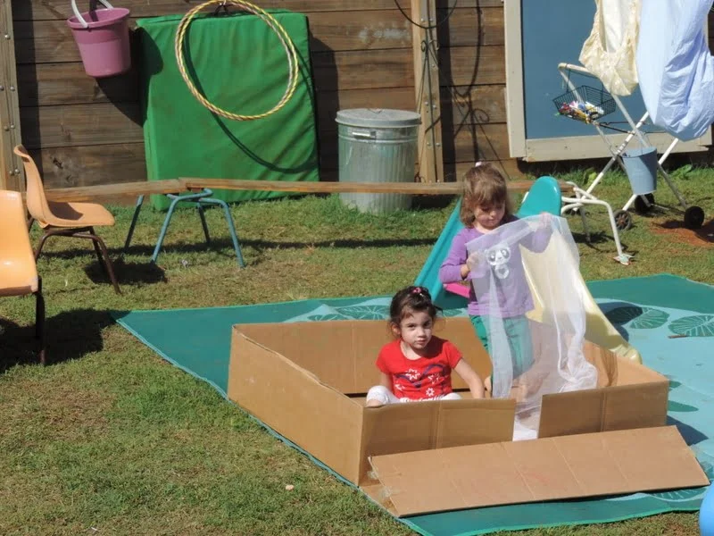 How to create opportunities for dramatic play outside.