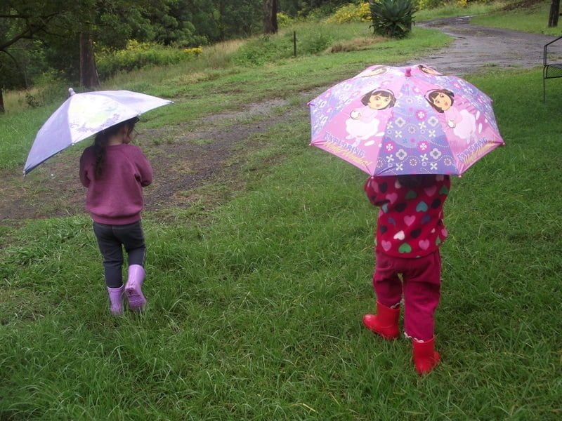 Don't let wet weather keep you cooped up indoors with the kids - try these 20 easy ideas for outdoor rainy day play instead! Free e-guide and A4 poster suitable for both parents and early childhood educators.