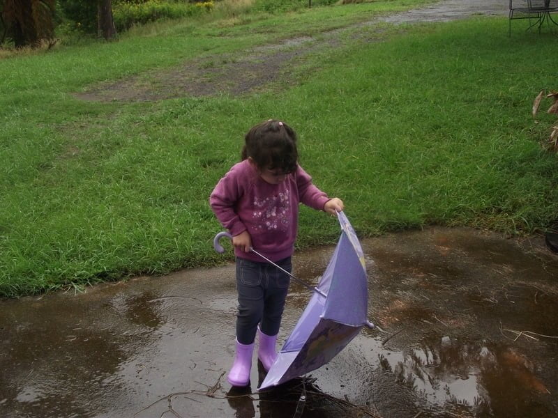 Don't let wet weather keep you cooped up indoors with the kids - try these 20 easy ideas for outdoor rainy day play instead! Free e-guide and A4 poster suitable for both parents and early childhood educators.