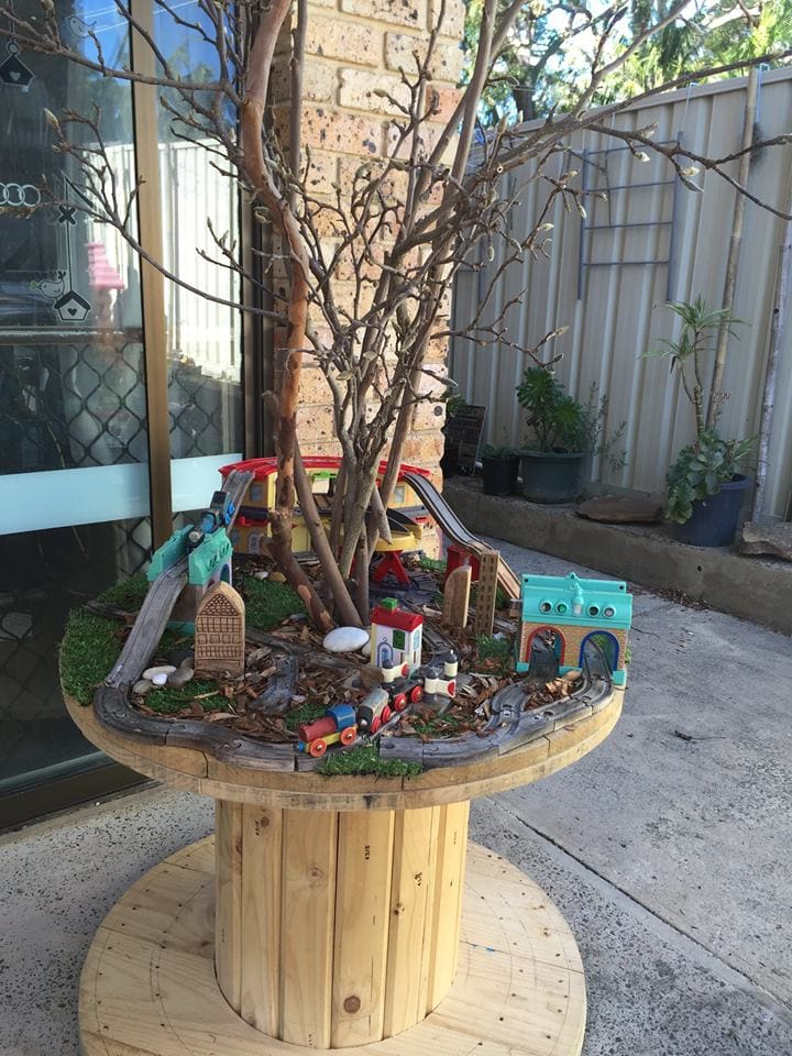 Create budget friendly & playful indoor/outdoor resources by upcycling and repurposing wooden spools and cable reels. Clever ideas to inspire early childhood teachers and parents.