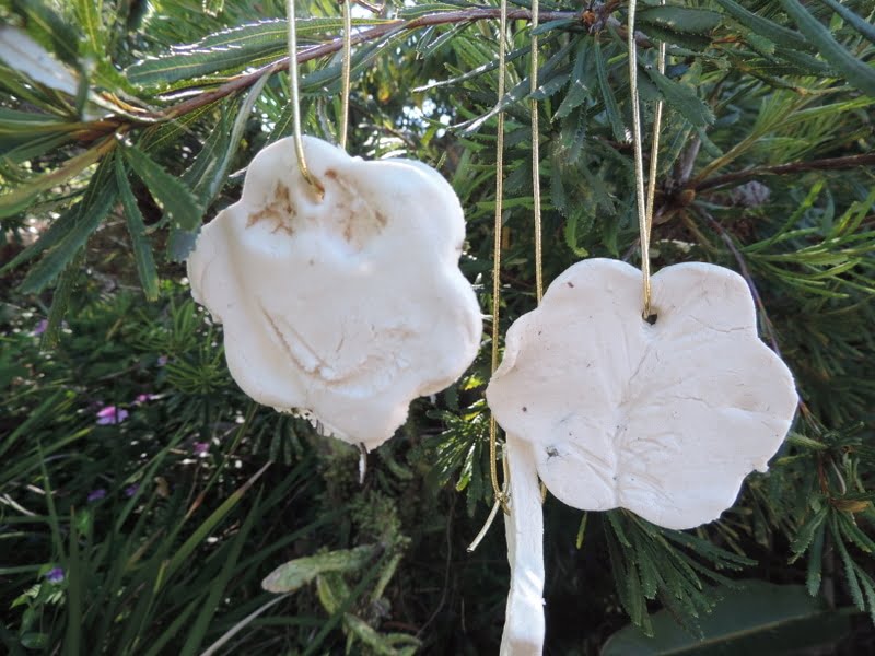 Use this easy 5 minute DIY clay dough recipe and incorporate natural materials to create unique clay nature ornaments for Christmas or whatever the imagination decides - lots of sensory and fine motor fun! Easy activity for early childhood educators and parents to try with all ages!