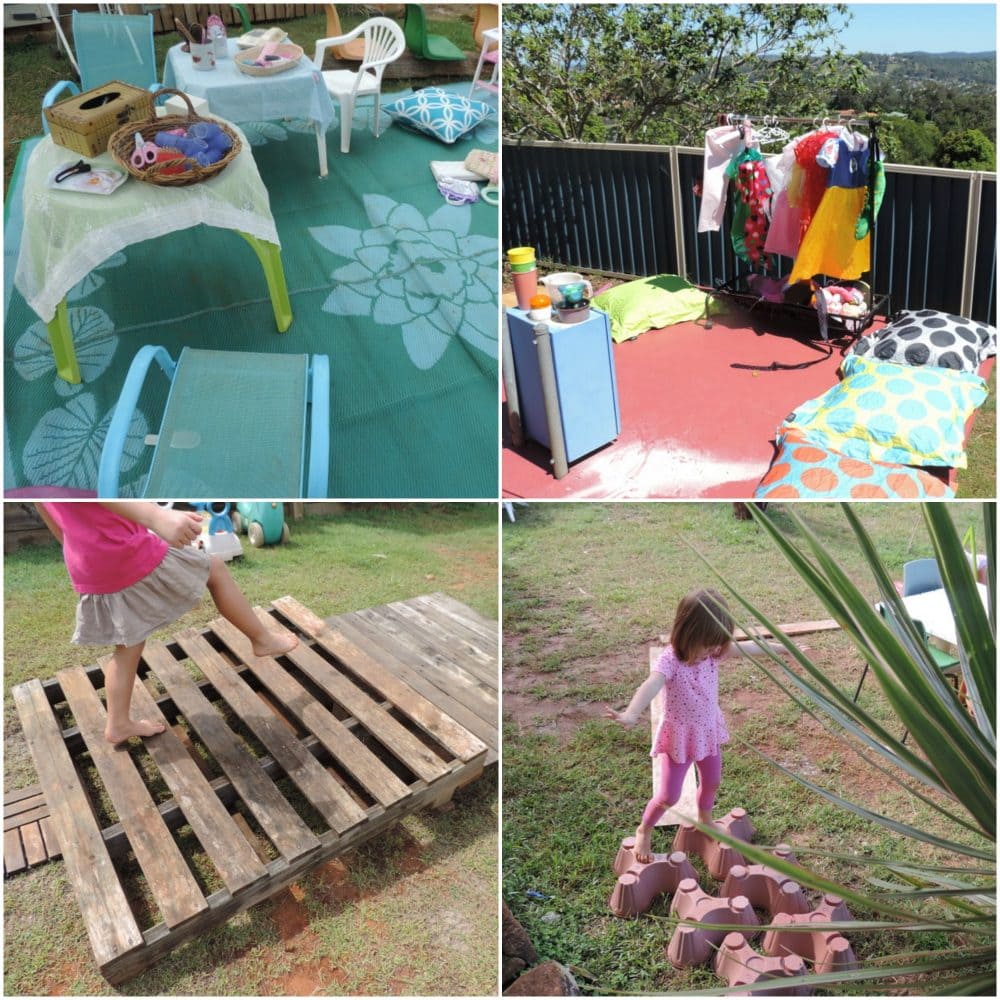 Whether you are just modifying or designing outdoor play spaces from scratch you are going to encounter challenges - the simple solutions in this post to will help you jump over the problems and create your ideal outdoor learning environment! Click to see the whole collection of easy ideas and real examples to try.