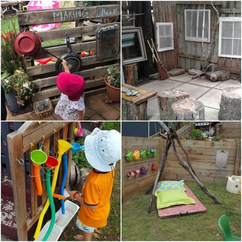 Whether you are just modifying or designing outdoor play spaces from scratch you are going to encounter challenges - the simple solutions in this post to will help you jump over the problems and create your ideal outdoor learning environment! Click to see the whole collection of easy ideas and real examples to try.