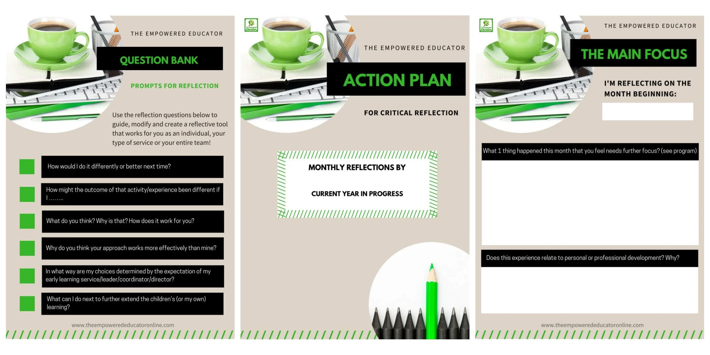 Stop overthinking critical reflection and just get started using these simple explanations, tips, question prompts and free action guide download!