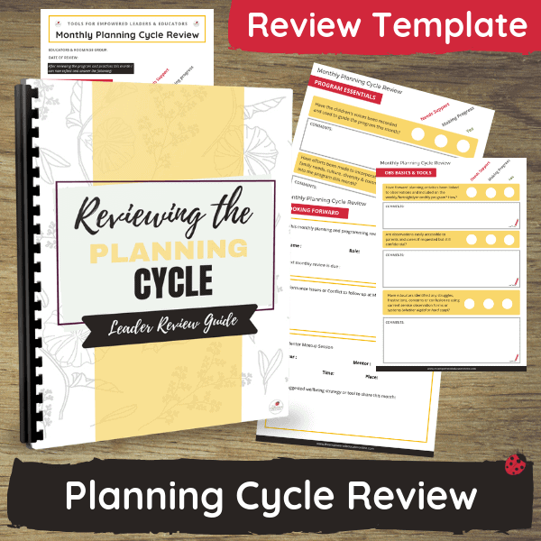 Use this guide and checklist tool to help you regularly review, reflect on, simplify, identify gaps and discuss Educator room programs and planning documentation while keeping clear evidence of your commitment to support team members and their ongoing professional development!