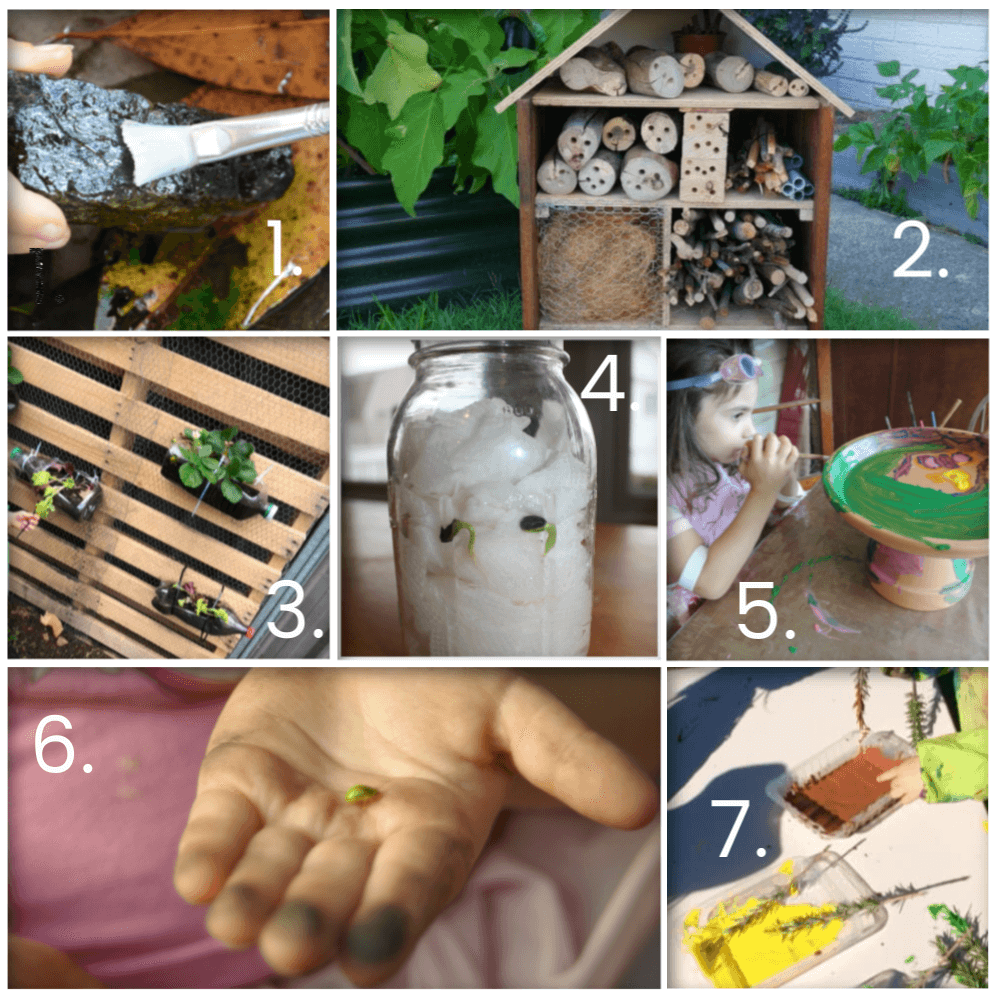 If you want to add more opportunities for nature play to your early learning environments, start with these simple ideas from educators!Parents, early childhood educators and teachers can browse through this huge collection of photo inspiration to encourage playful learning in early childhood environments. #teacherresources #natureplayideas #natureplayactivities #natureplayindoors #preschool #natureplaybackyard #natureplaytoddlers