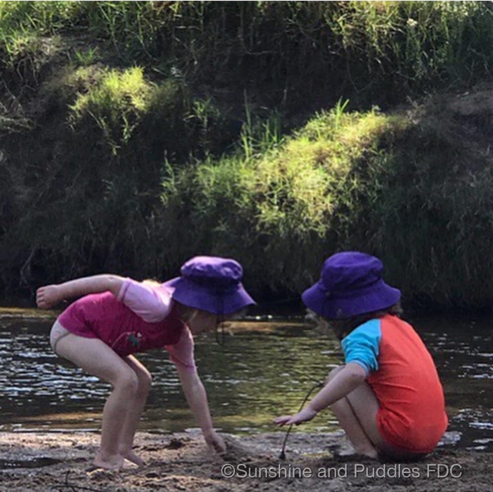 Nature Based Play doesn't need to be difficult! Explore these easy play ideas using natural materials shared by a passionate nature play FDC educator.