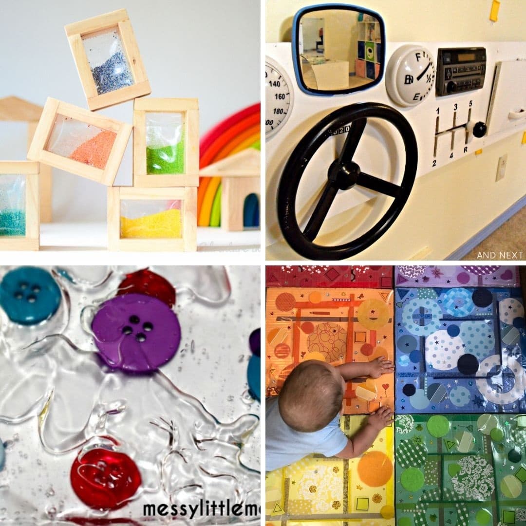 diy-sensory-toys Provide playful sensory play experiences for younger children using this collection of easy DIY, budget friendly ideas from early childhood educators and parents around the world! Make your own sensory paths, walls and toys!