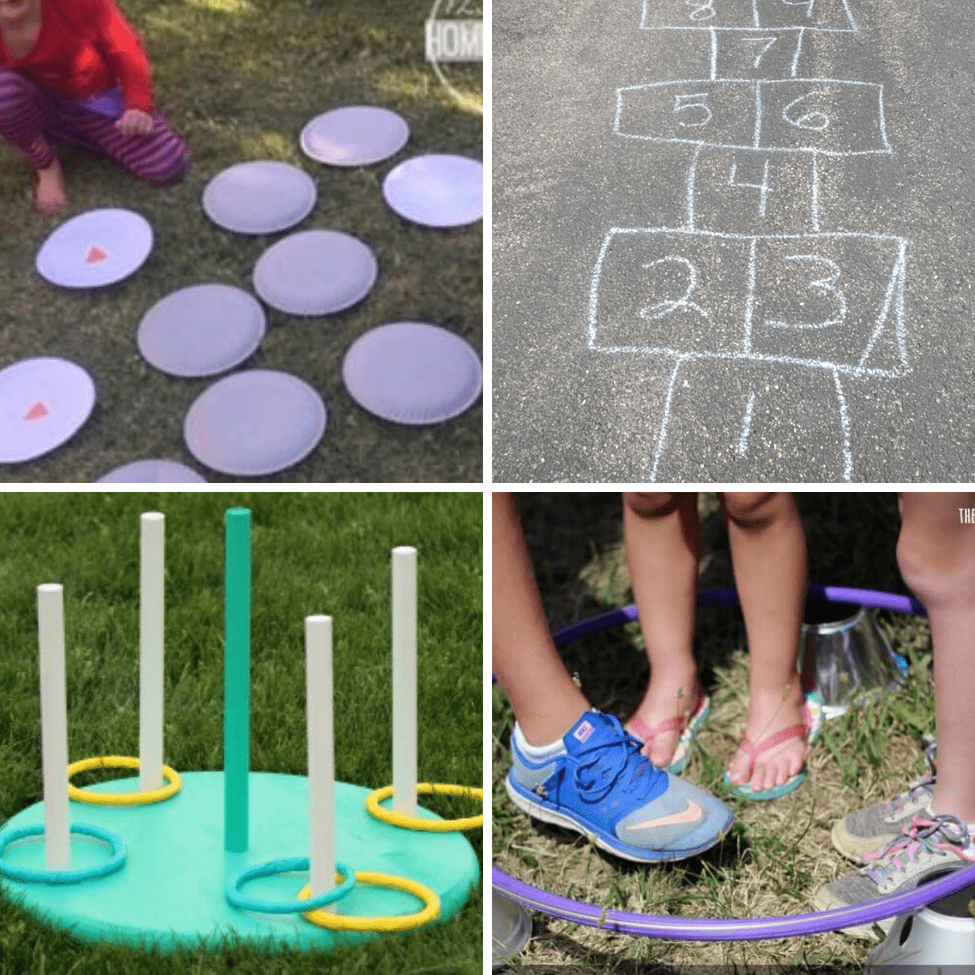 Use one of the simple game ideas for children in this collection from around the web to encourage gross motor play, coordination & teamwork!