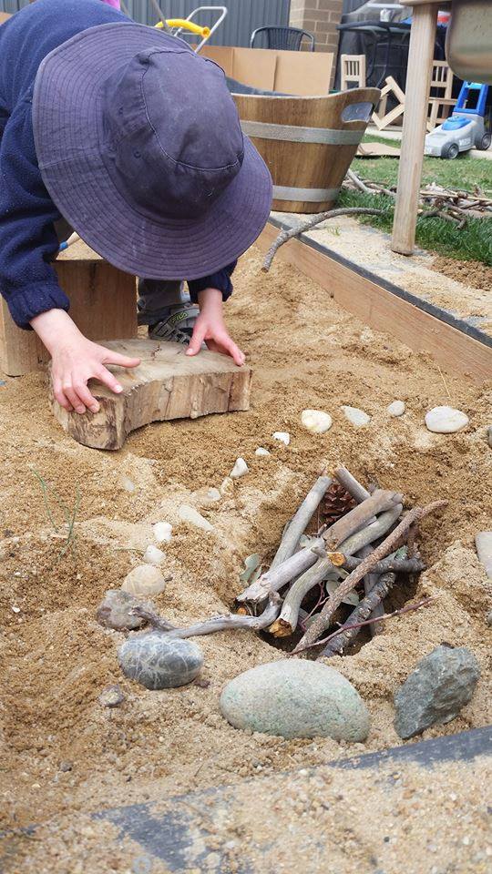 Add interest to the children's outdoor play areas with this inspiring educator compilation of simple mud kitchen and digging play spaces for children by The Empowered Educator.