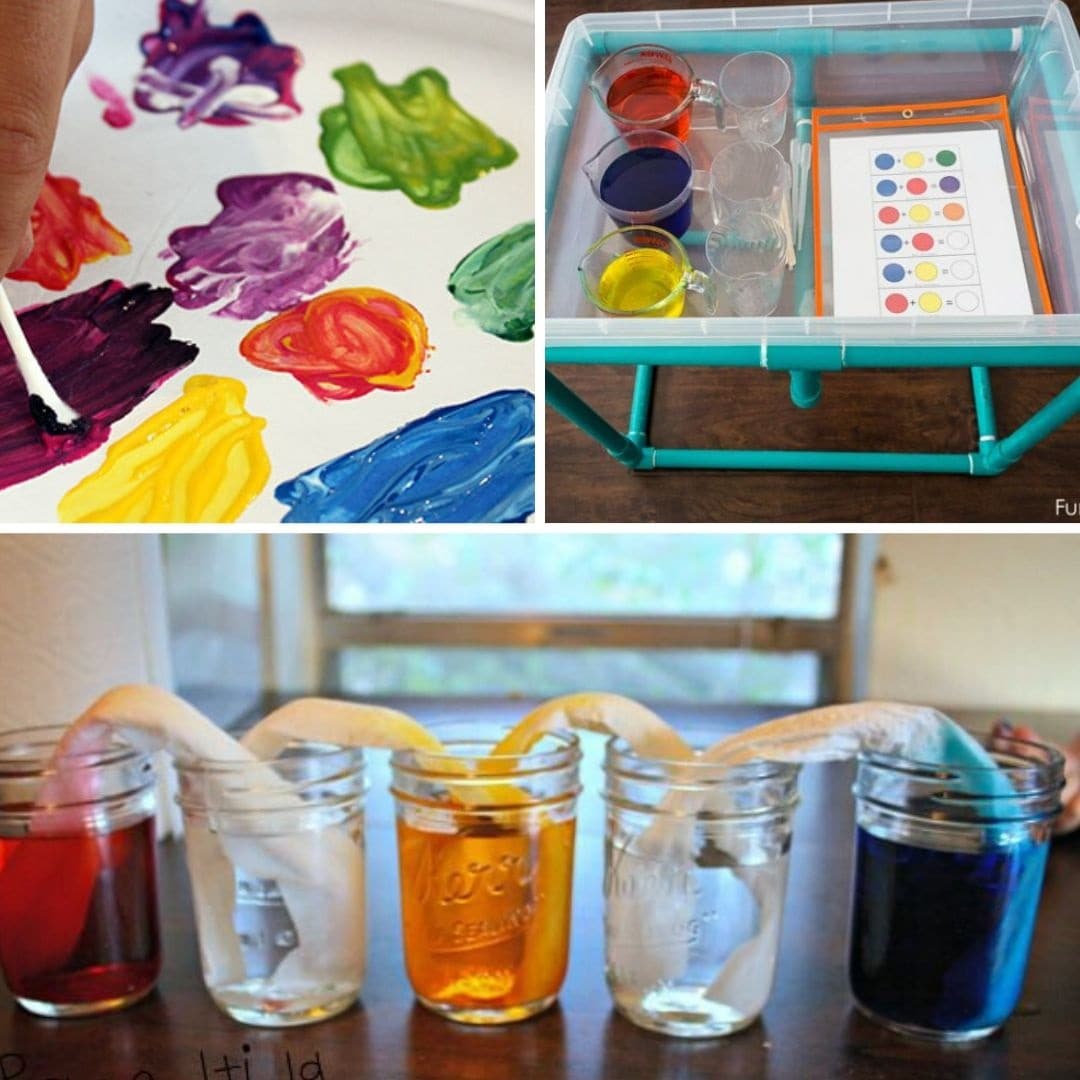 In this post I give educators a huge collection of playful learning activity ideas with colour, light, shadows and reflection - includes learning outcomes!