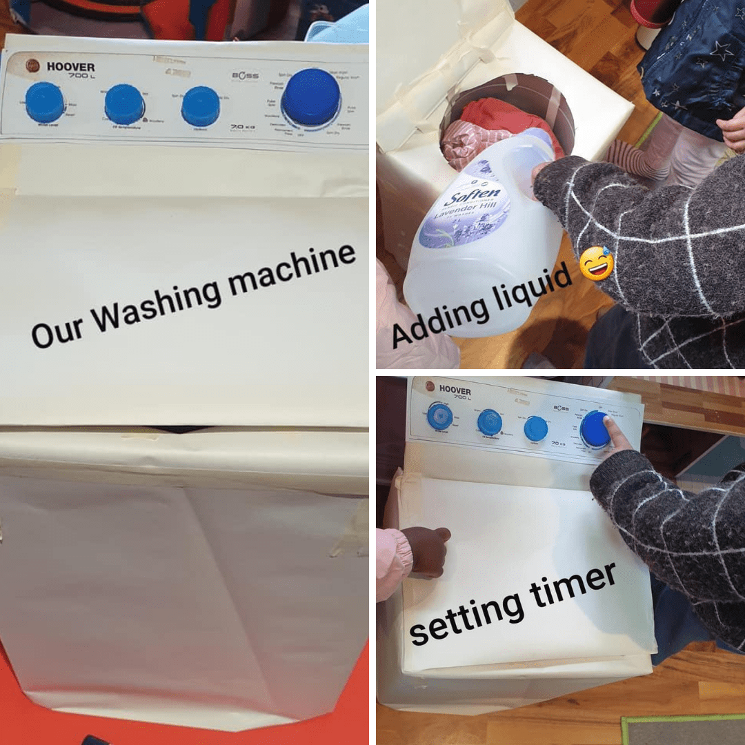 cardboard box washing machine 