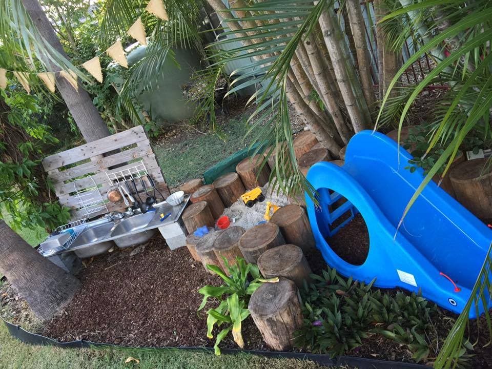 outdoor kitchen for toddlers Create inspiring outdoor spaces for children on a tight budget using these real ideas & examples from early childhood educators!