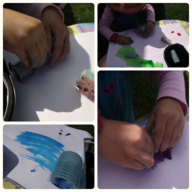 Sensory paint and fine motor toddlers