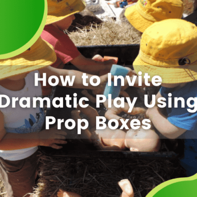 How to invite dramatic play using prop boxes.