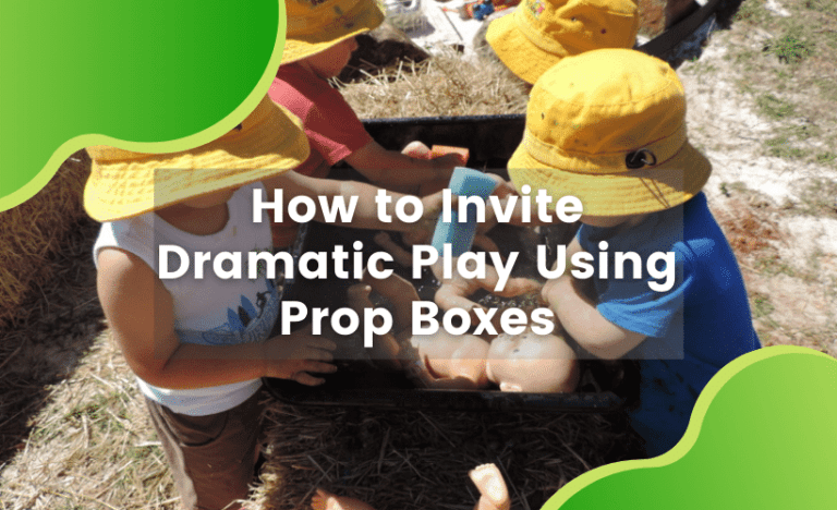 INVITE DRAMATIC PLAY USING PROP BOXES