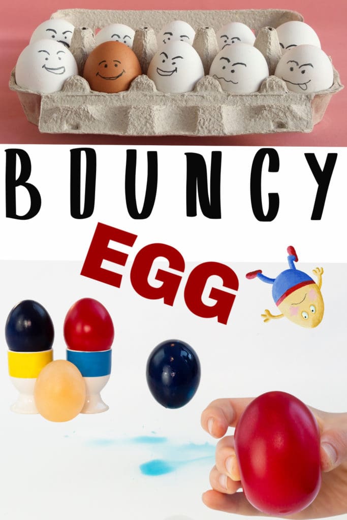 bouncy eggs - science sparks