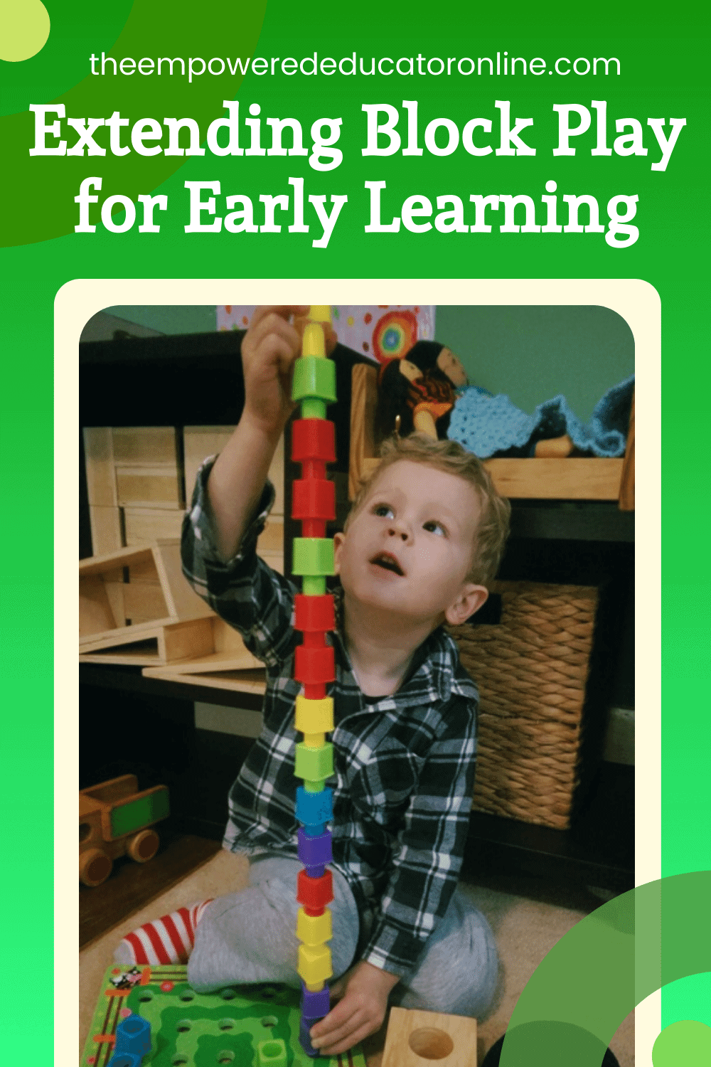 how to extend block play for early learning