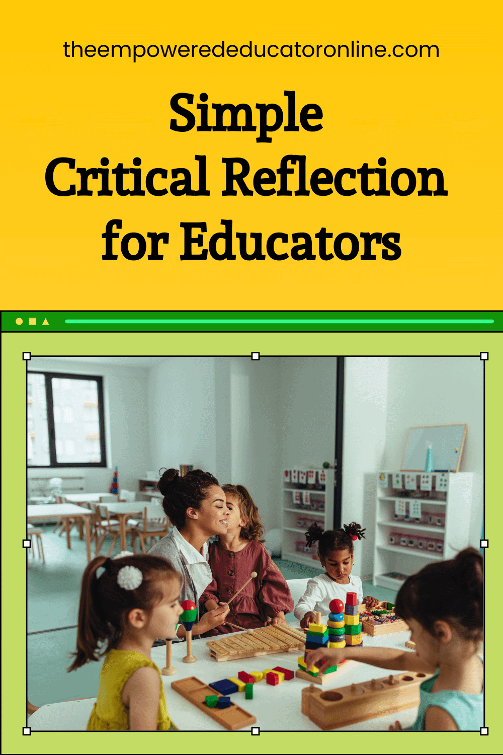 simple critical reflection for educators