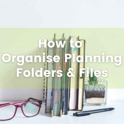 How to organise planning folders & files