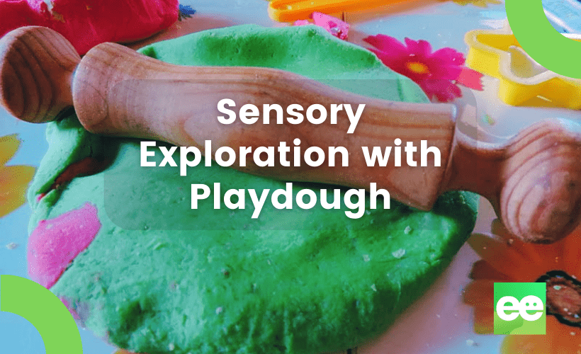 Activities using white playdough