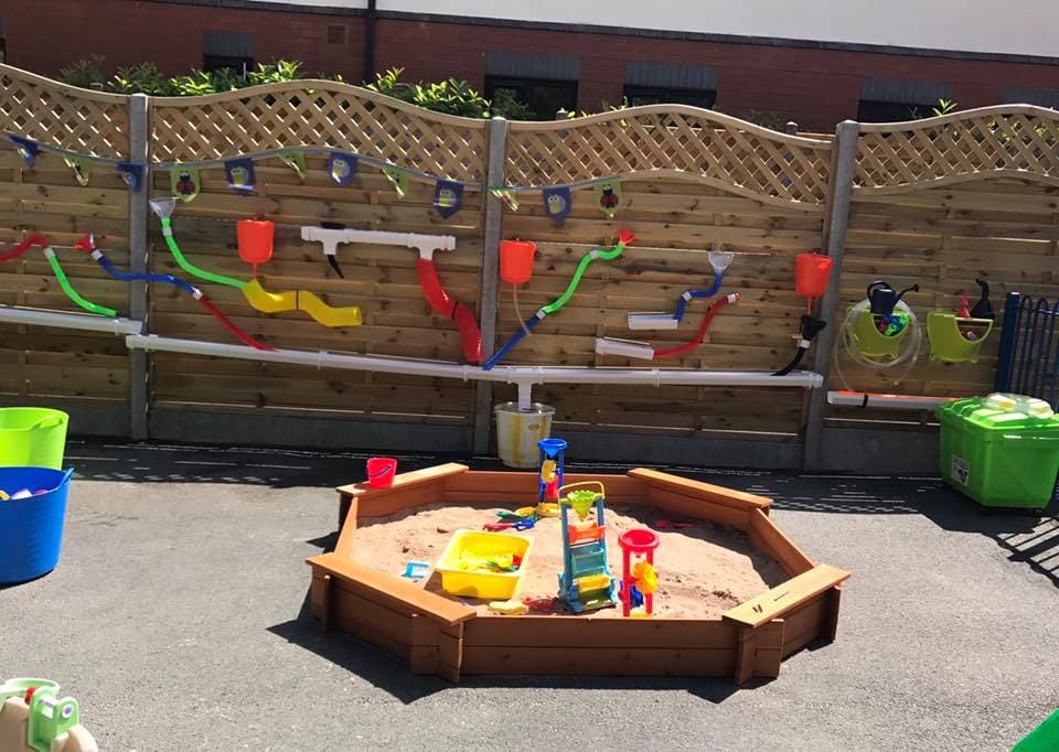Water Wall do it yourself Outdoor Activities, Invitations & Play Ideas From Early Years Educators