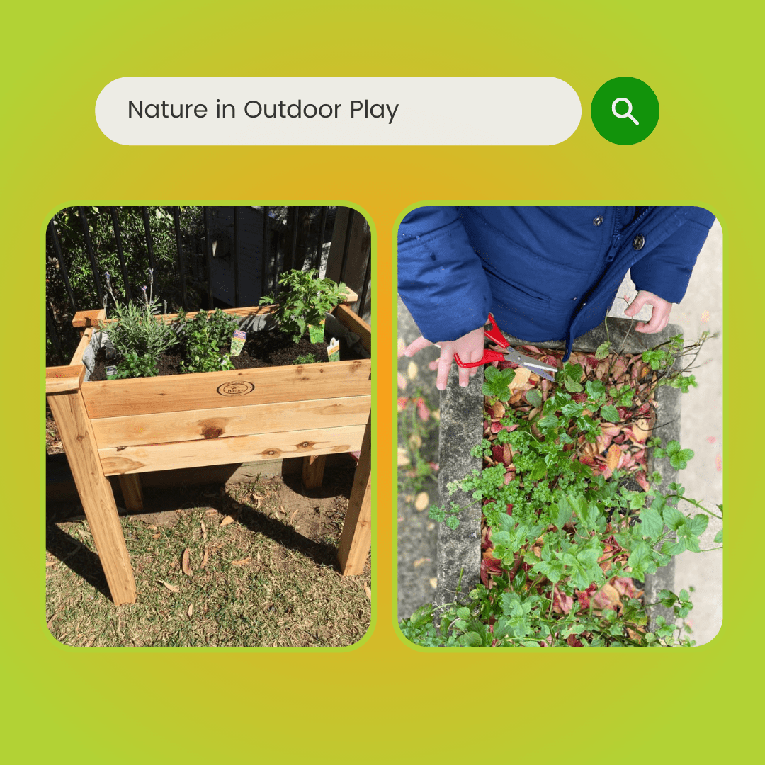 Nature in Outdoor Play Find inspiration with this collection of outdoor activities, invitations and play ideas shared by educators.
