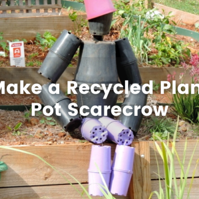 Make a Recycled Plant Pot Scarecrow