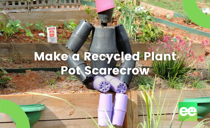 Make a Recycled Plant Pot Scarecrow